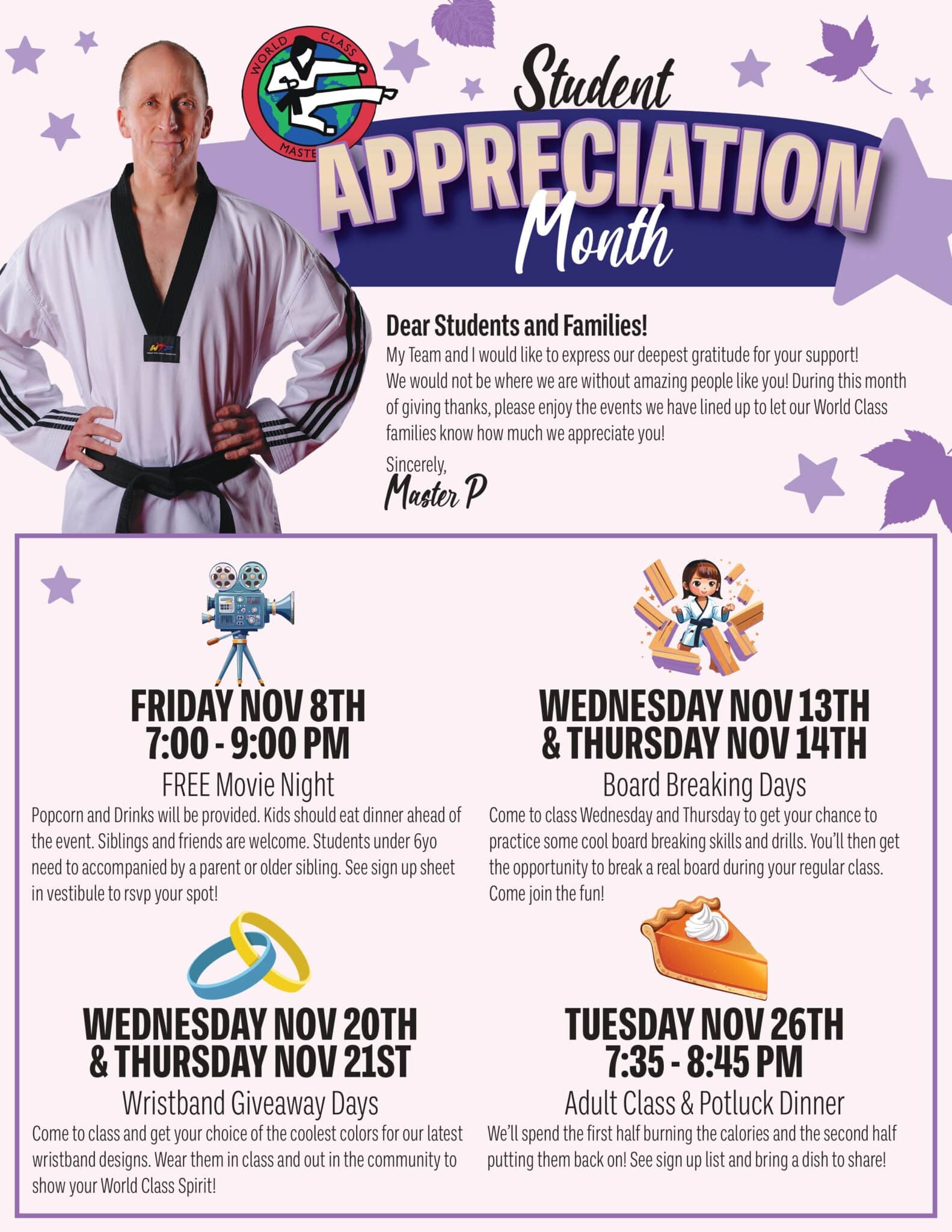 Student Appreciation month